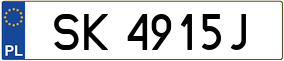 Trailer License Plate